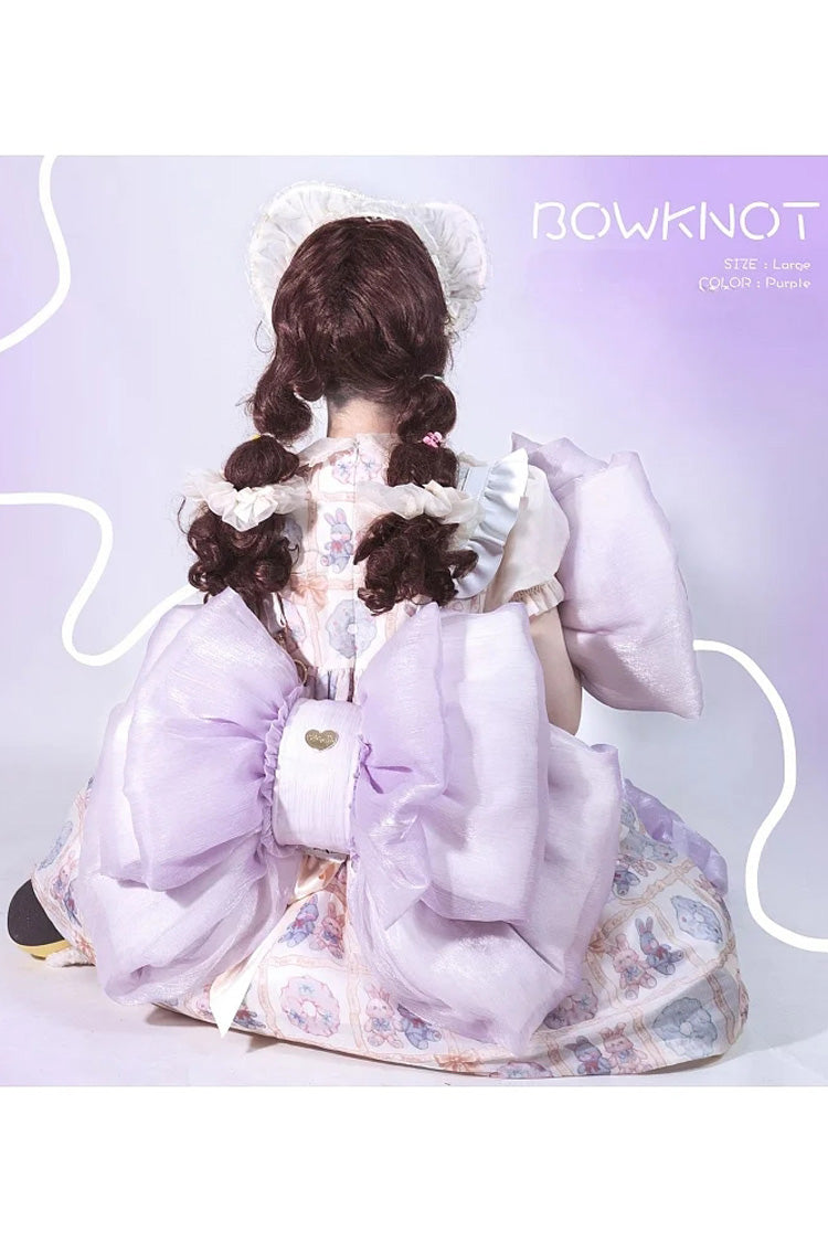 Big Purple Bowknot Lolita Backpack SpreePicky