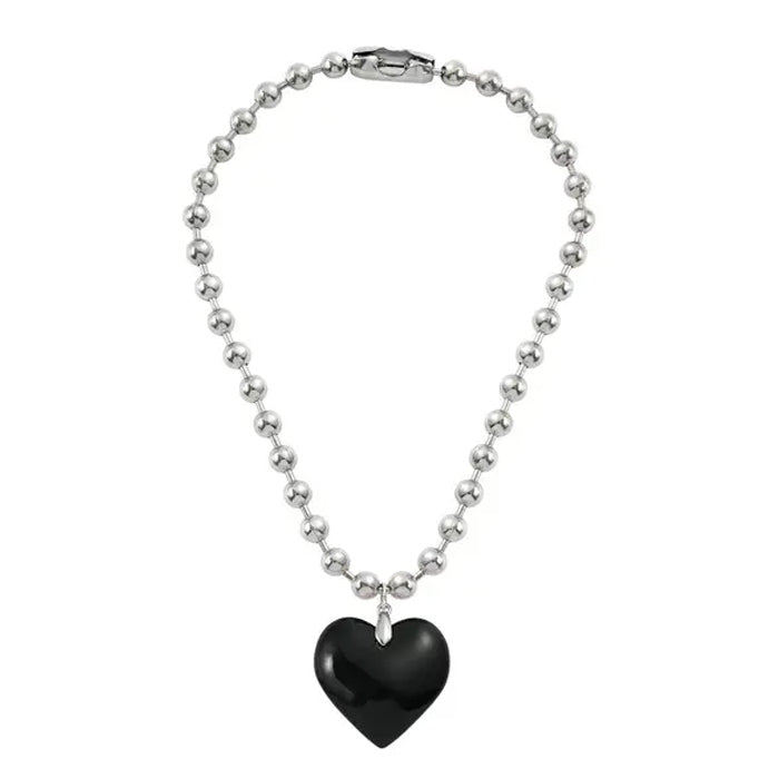 Big Heart Pendant Necklace SpreePicky