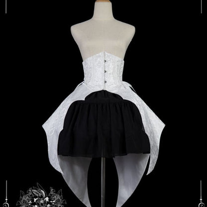 Black Bat Wings Corset Lolita ON1036 - White (version II