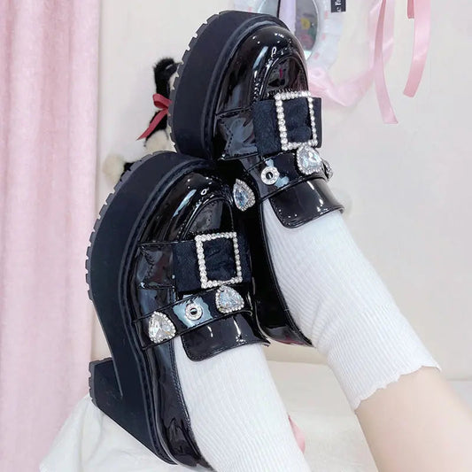 Kawaii Aesthetic Y2K Cute Fairy Bling Bling Witchy Heels ON1419 MK Kawaii Store