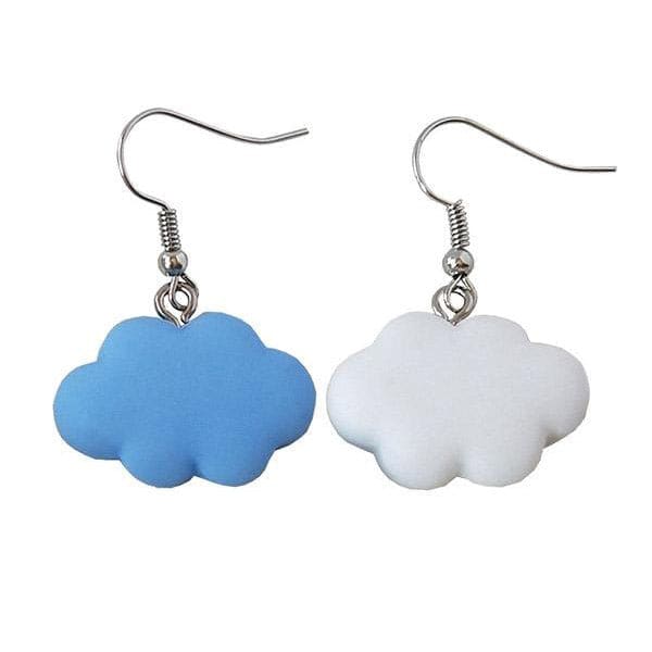 Blue Cloud Earrings - earrings