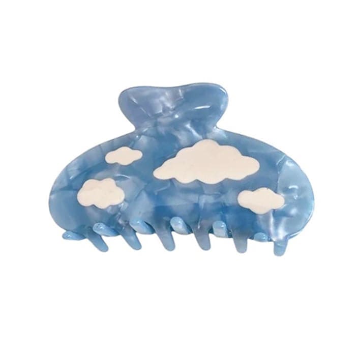 Blue Cloudy Skies Hair Claw - Standart / Clouds - Other