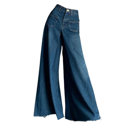 Blue Denim Flare Jeans Boogzel Clothing