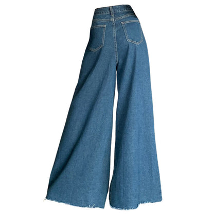 Blue Denim Flare Jeans Boogzel Clothing