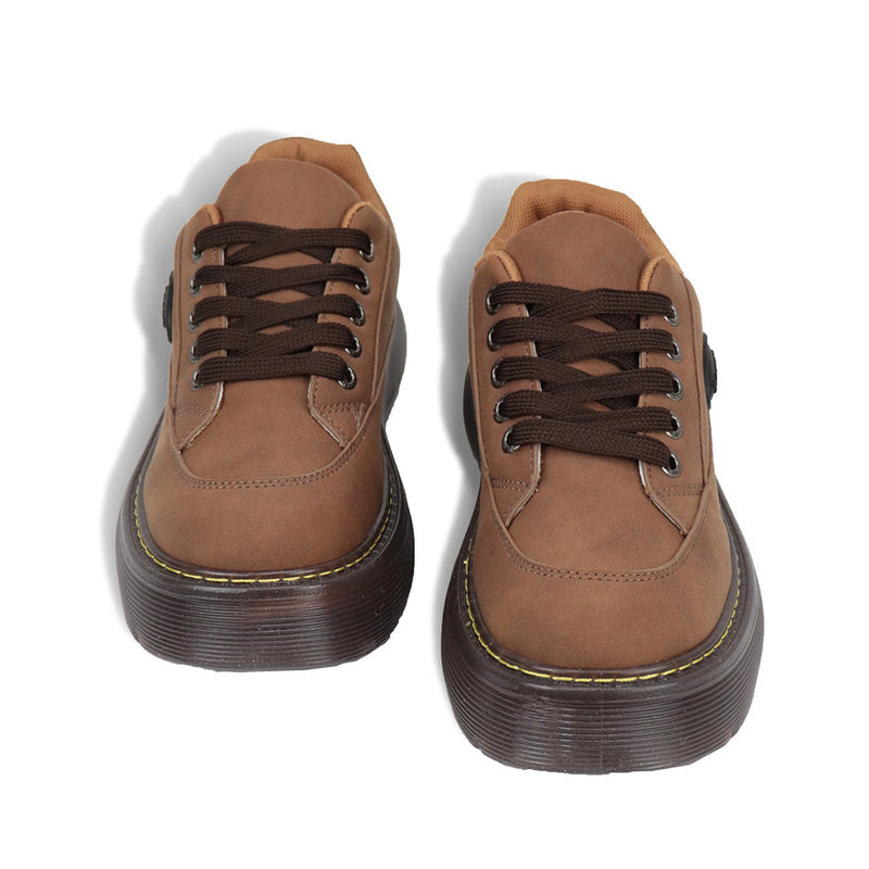 Brown Aesthetic Platform Oxford Shoes Boogzel Clothing