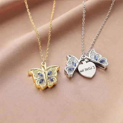 Kawaii Aesthetic Y2K Cute Fairy Butterfly Love Necklace MK Kawaii Store