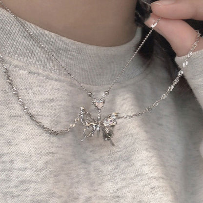 Trendy Butterfly Necklace SpreePicky