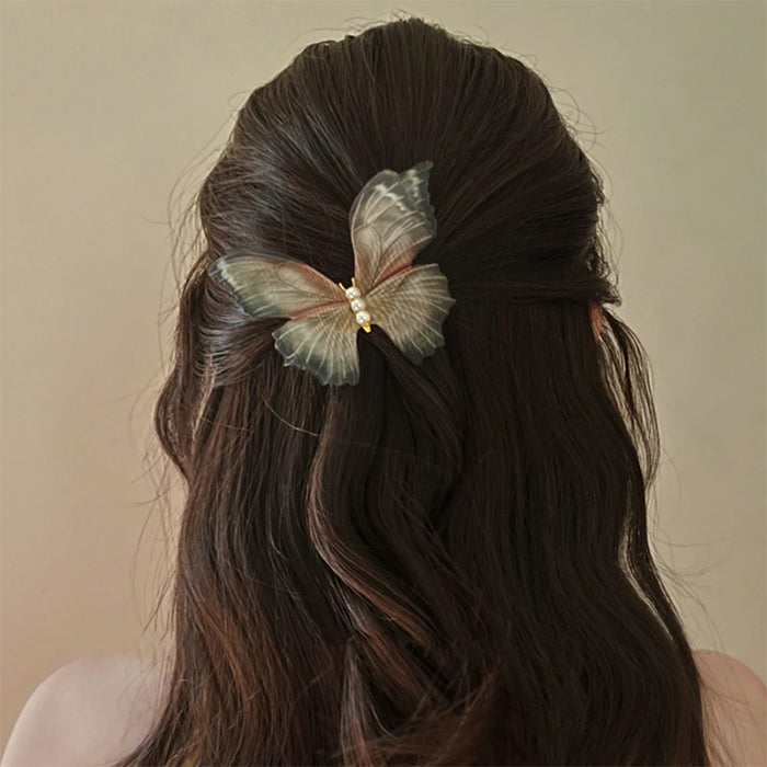 Green Butterfly Hair Clips SpreePicky
