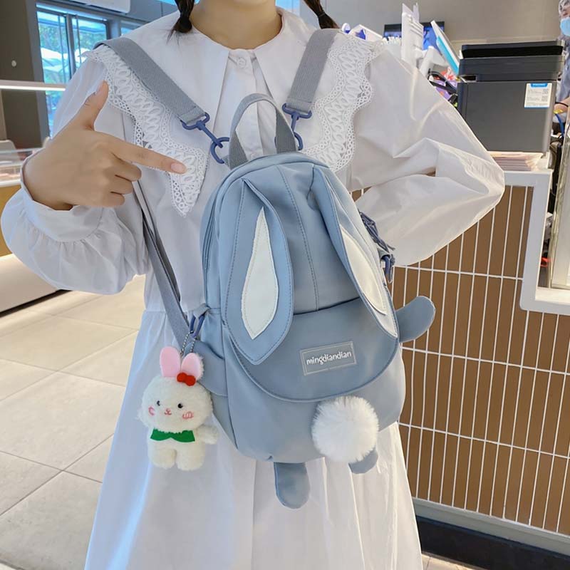 Cute Cartoon Bunny Ears Backpack modakawa