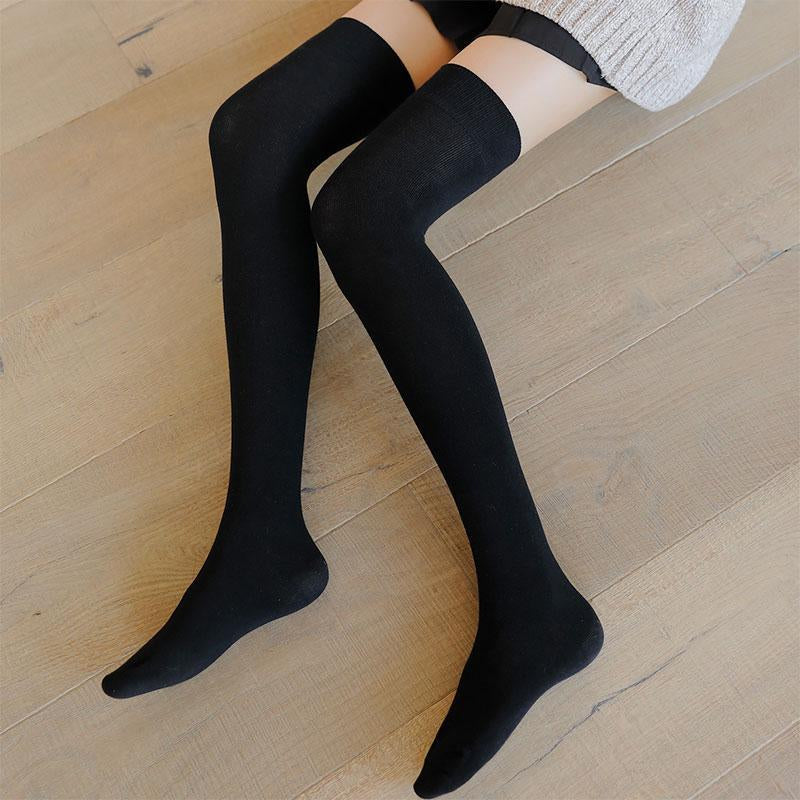 Cotton Stockings Long Over the Knee Modakawa