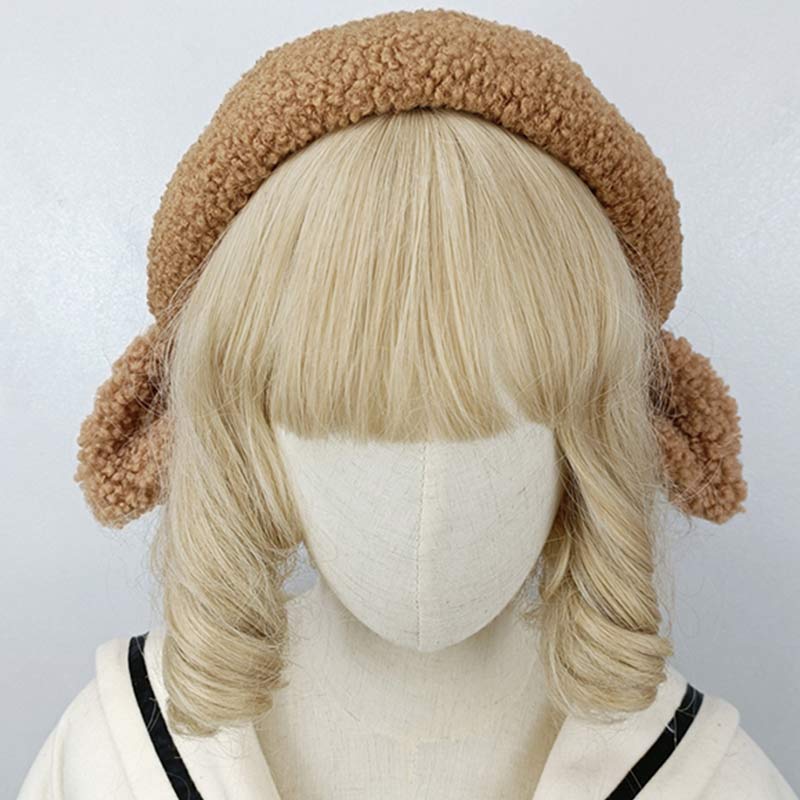 Cute Sheep Ears Woolen Lolita Beret modakawa