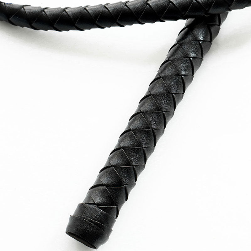 Black Leather Maid Whip Cosplay Accessories Modakawa