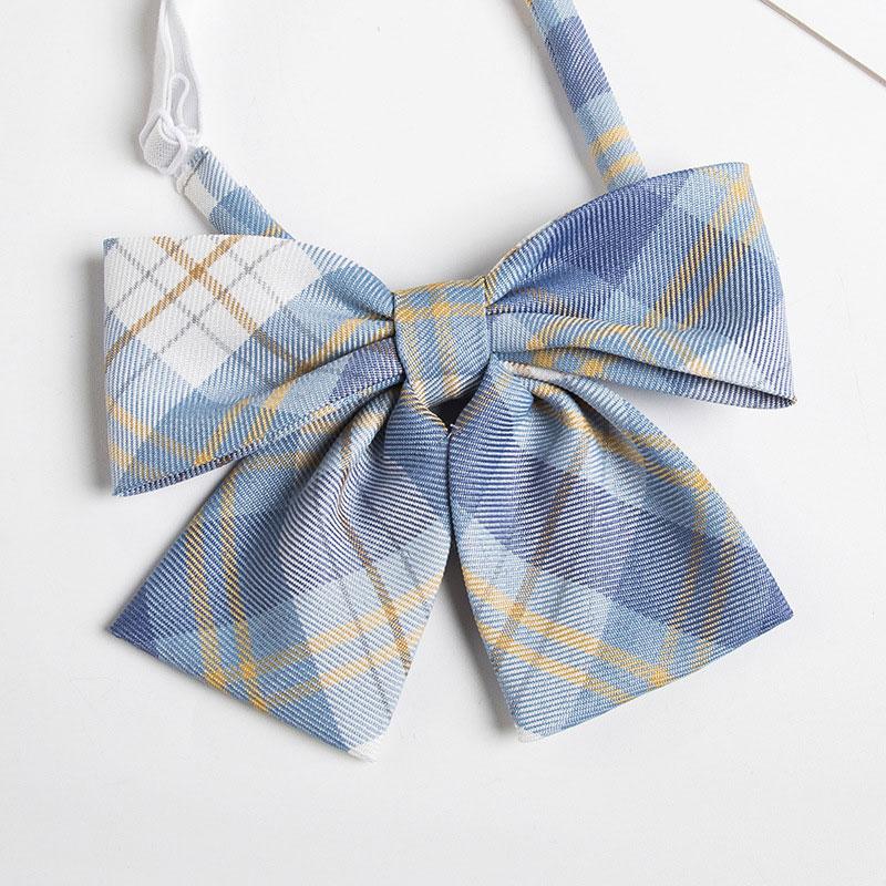 Plaid Japanese JK Bow Tie Shirt Accessories Modakawa