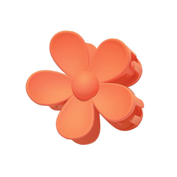 Candy Big Flower Hair Claw - Orange - Other