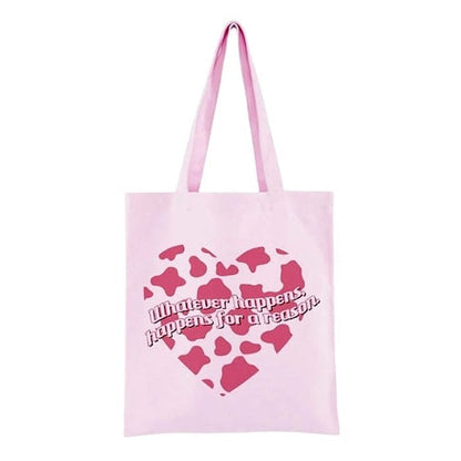 Canvas Love Spot Tote Bag - Handbags