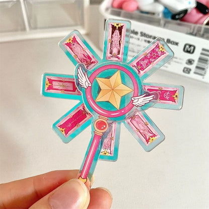 Cartoon Sakura Magic Stick Keychain