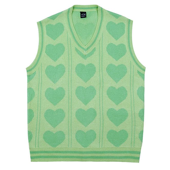 Casual Arrange Heart Vest - Vest