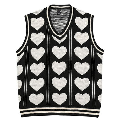 Casual Arrange Heart Vest - Vest