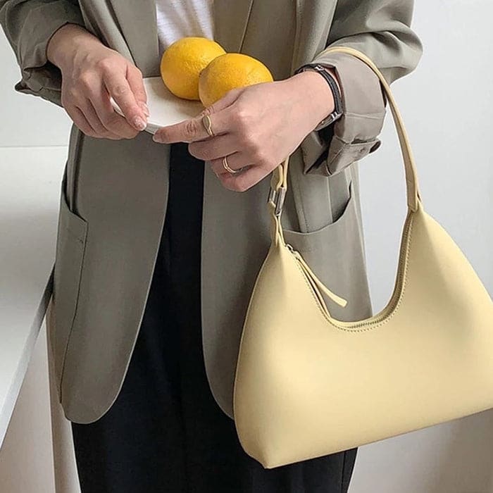 Casual Versatile Handbag - Standart / Beige - Handbags