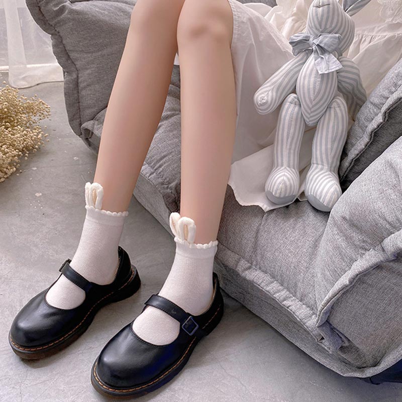 Bunny Ears Lolita Ankle Socks modakawa