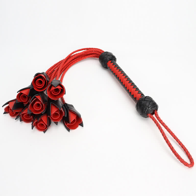 Red Maid Cosplay Leather Rose Whip modakawa