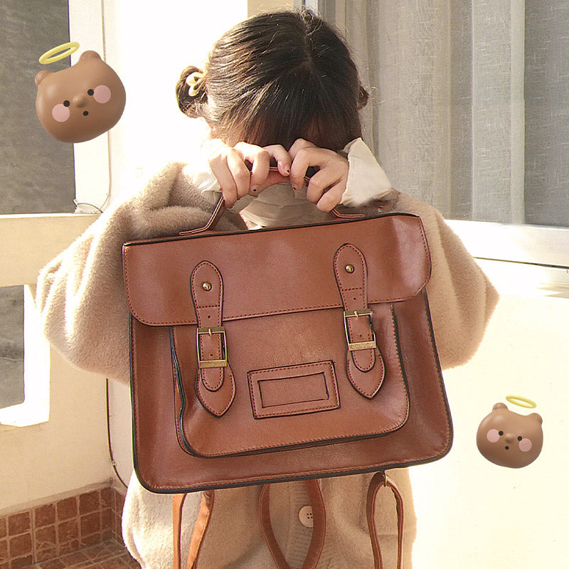 Vintage PU JK Backpack Crossboby Bag modakawa