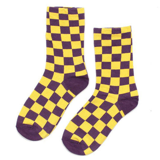 Colorful Checker Socks Boogzel Clothing