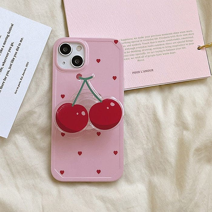 Cherry Heart Phone Case - IPhone Case