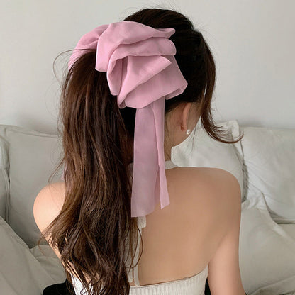 Flowy Hair Bow Pin SpreePicky