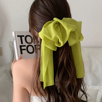 Flowy Hair Bow Pin SpreePicky