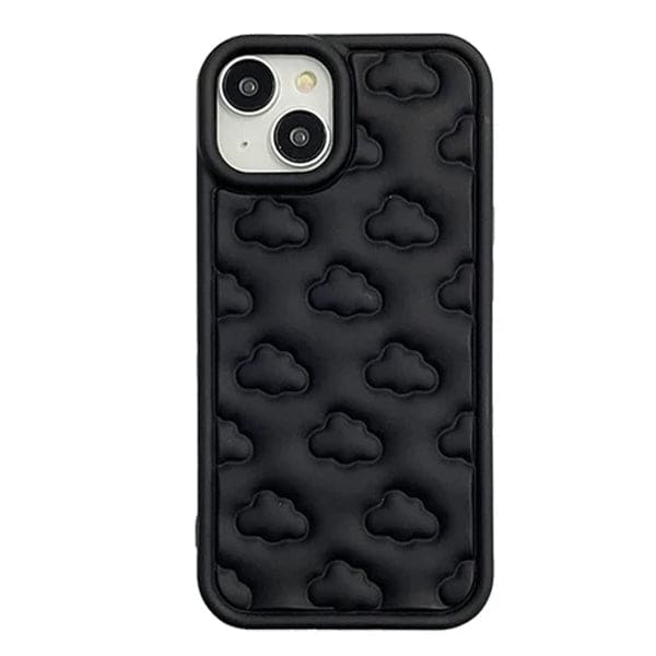 Clouds Puffer Phone Case - iPhone 11 / Black - IPhone Case