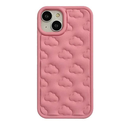 Clouds Puffer Phone Case - iPhone 11 / Light Pink - IPhone