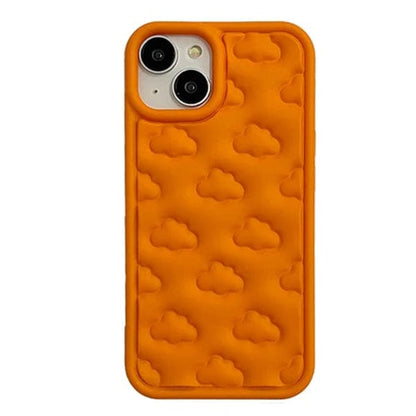 Clouds Puffer Phone Case - iPhone 11 / Orange - IPhone Case