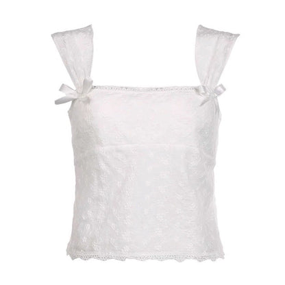 Chic White Lace Top SpreePicky