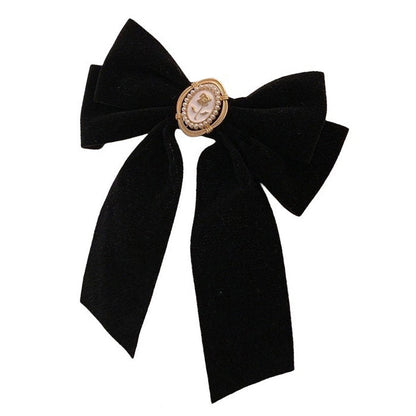 Coquette Black Velvet Hair Bow Boogzel Clothing