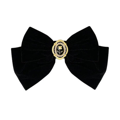 Coquette Black Velvet Hair Bow Boogzel Clothing