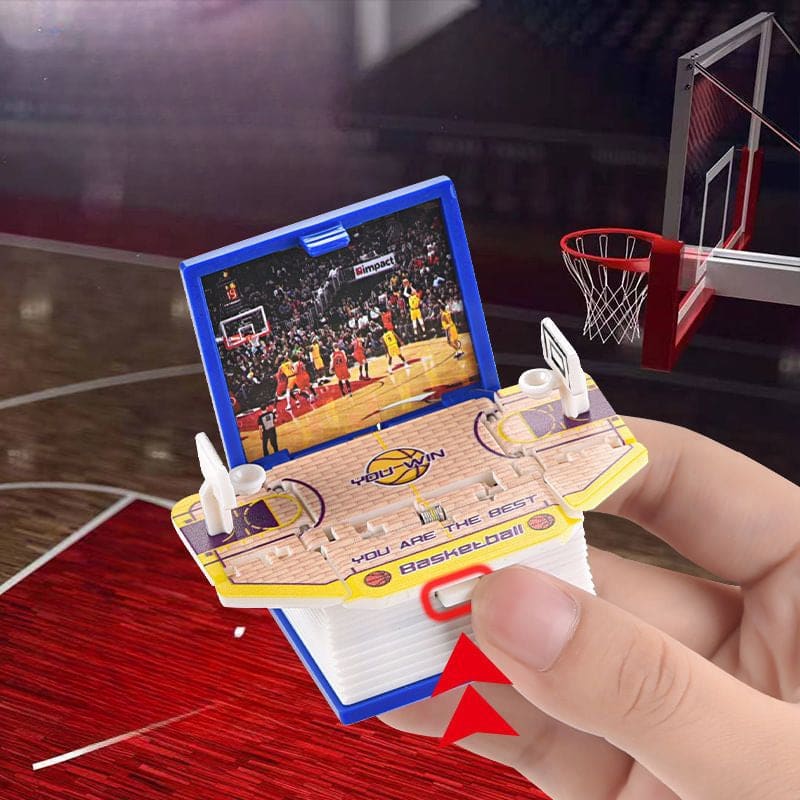 Cute 3D Pop-up Book Folding Pendant - Blue basketball