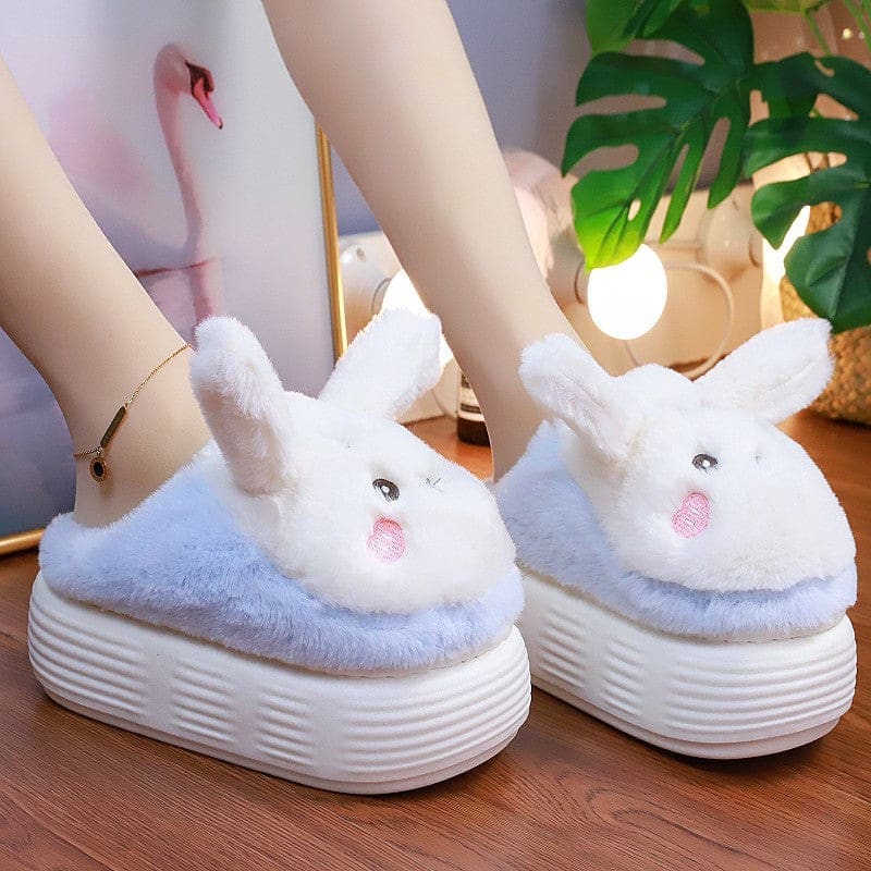 Cute Bunny Warm and Cute Slippers ON890 - Blue / 36/37 -