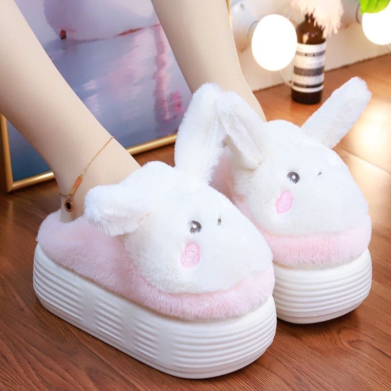 Cute Bunny Warm and Cute Slippers ON890 - Pink / 36/37 -