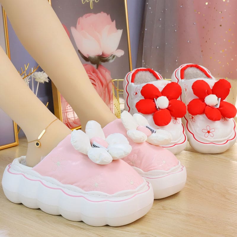 Cute Comfy Inside Flower Slippers