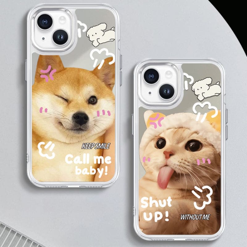 Cute Mirror Animal Phone Case