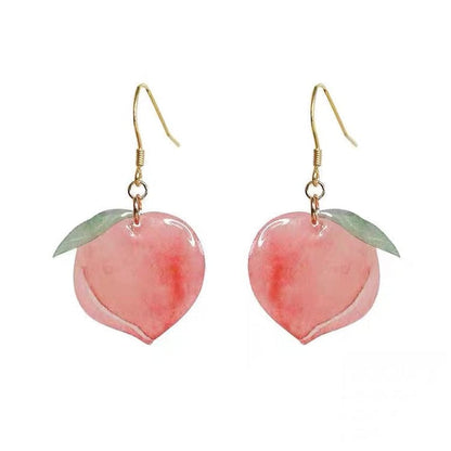 Cute Peach Earrings - Standart / Peach - earrings