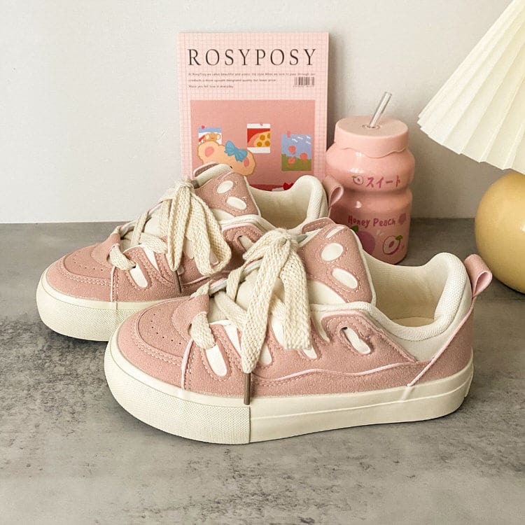 Cute Pink Sneakers - Sneakers