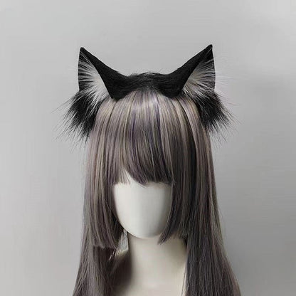 Cute Realistic Neko Girl Cosplay Ears ON826 - Black-White