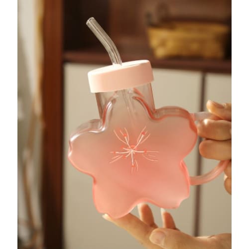 Cute Sakura Pink Cherry Blossom Water Bottle ON1092 MK Kawaii Store