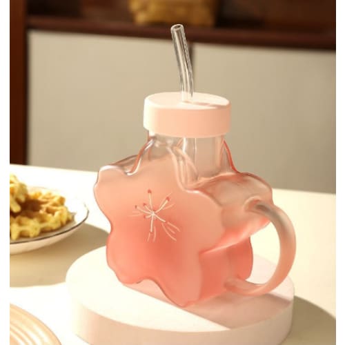 Cute Sakura Pink Cherry Blossom Water Bottle ON1092 MK Kawaii Store