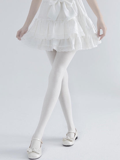 Sweet Soft Lolita White Tights SpreePicky