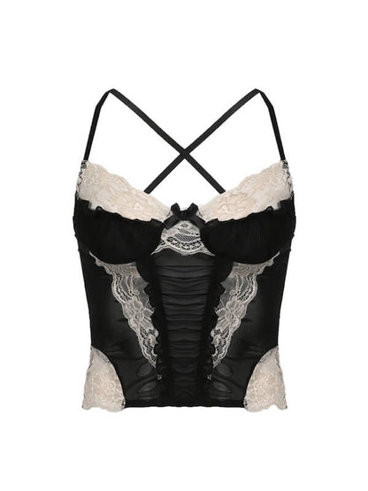 Sexy Lace Floral Camisole SpreePicky