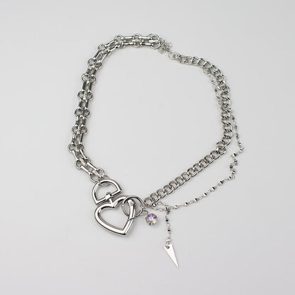 Y2K Heart Chain Necklace SpreePicky