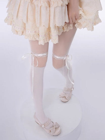 Sweet Lolita Ribbon Tights SpreePicky